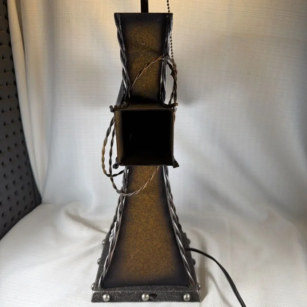 Rainbow Inc. Dallas TX Rustic Western Cross Table Lamp (Model RA1373)